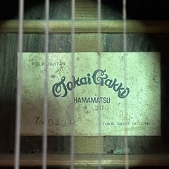 商談中　訳あり　TOKAI GAKKI HAMAMATSU フォークギター　の画像