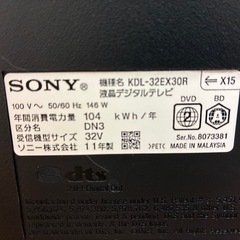 テレビ　ソニー　BRAVIA の画像