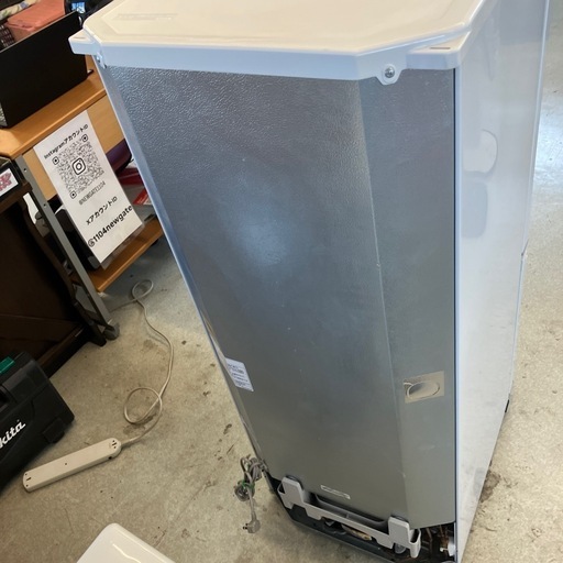 H2507-232 MITSUBISHI 2ドア冷蔵庫 MR-P15EE-KW1 2019年製 動作確認済み キズ汚れ有り
