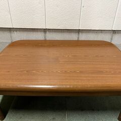 ユアサプライム 木製 家具調コタツ 長方形 炬燵 こたつ 幅120cm×奥行80cm×高さ38cm、43cmの画像