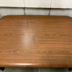 ユアサプライム 木製 家具調コタツ 長方形 炬燵 こたつ 幅120cm×奥行80cm×高さ38cm、43cmの画像