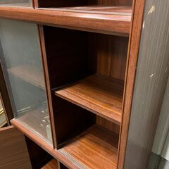創愛ファニチュア 木製 収納棚 本棚 飾り棚 食器棚 幅74cm×奥行30cm×高さ179cmの画像
