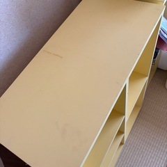 大きめ　黄色　カラーボックス2点
の画像