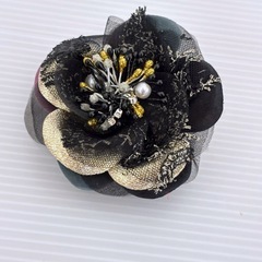 髪飾り コサージュ 造花 浴衣 和装 ヘアアクセサリー 昭和レトロ 着物 和装 祭り の画像