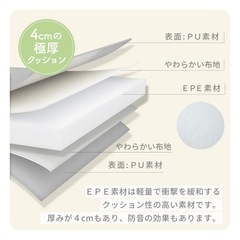 ケラッタ　プレイマット　160✕120　ピンクホワイト　　美品の画像