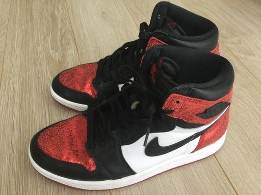 エアジョーダン 1 レトロ High OG Ruby スニーカー　25.5cm 中古
