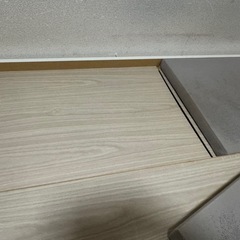 大容量収納付きシングルベッドの画像