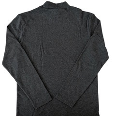 aquagarage レディース ハイネック 長袖 Tシャツ ピーチ起毛 スムースカットソー M  グレー の画像