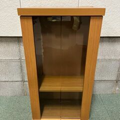 木製 3段 飾り棚 収納棚 キャビネット 本棚 幅39cm×奥行23cm×高さ73cmの画像