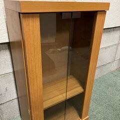 木製 3段 飾り棚 収納棚 キャビネット 本棚 幅39cm×奥行23cm×高さ73cmの画像