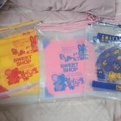 レア非売品☆かなり古いロッテの袋ビニール袋紐付き10枚くらい☆傷...