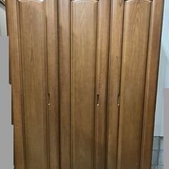 古賀清木工 木製 大型 ワードローブ 洋服タンス 3枚扉 全国家...