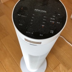 タワー型扇風機、暖房にも対応しています。の画像