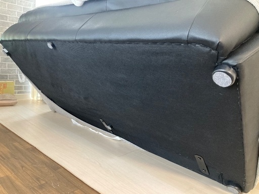 ニトリ 3人用ソファー (Nシールド ビット3KD BK）