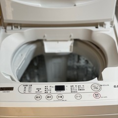 送料・設置込み可　洗濯機　6kg ヤマダ　2021年【分解クリーニング済み】の画像