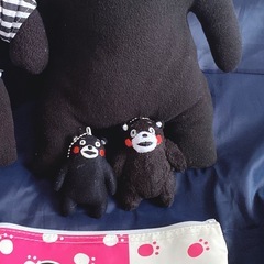 くまモンぬいぐるみとキーホルダーのセットの画像
