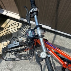 子供　自転車　オレンジ　24インチ　アサヒの画像