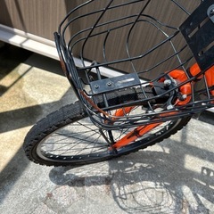 子供　自転車　オレンジ　24インチ　アサヒの画像