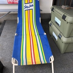 ビーチ＆キャンプ折りたたみベッドの画像