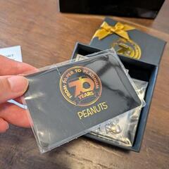 新品 PEANUTS スヌーピー ハート型 ダイヤモンド ネックレス 70周年の画像