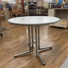 S165 ⭐ KOKUYO コクヨ 丸テーブル カフェテーブル 幅90cm USEDの画像