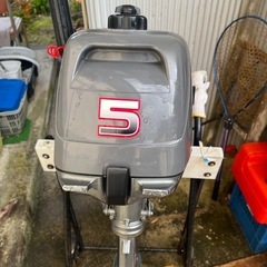 船外機　スズキ　5馬力 2スト S足　始動スムーズの画像