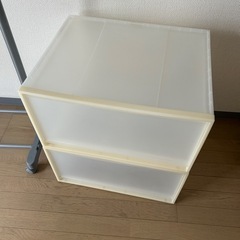 ハンガーラック　収納ボックスセットの画像