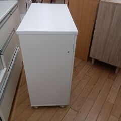 ★リユースのサカイつくば店★TK5926  レンジ台 ホワイト H85×D40×W80 クリーニング済みの画像