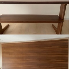無印良品　ウォールナット　テーブル　配送可能の画像