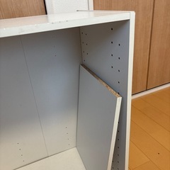 【あげます】ニトリ　カラーボックス　③白　2段の画像