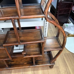 中華　アンティーク　ひょうたん型　飾り棚　骨董　棚　の画像
