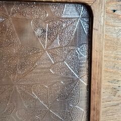 昭和レトロガラス　クローバー 小①の画像