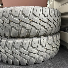 軽カー用14インチマッドタイヤアルミセット！の画像