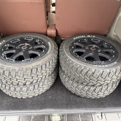 軽カー用14インチマッドタイヤアルミセット！