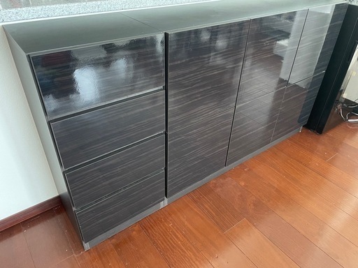 リビング収納　2ピース　高85x幅158