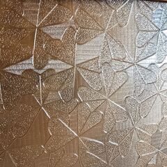 昭和レトロガラス　クローバー 大①の画像