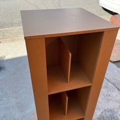 本棚　本収納　収納棚　回転式　木製オープンシェルフ　木製本棚の画像