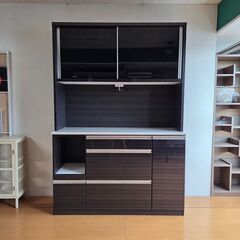 未使用 美品 サンプル品 食器棚 幅139.5cm 大型レンジ対...