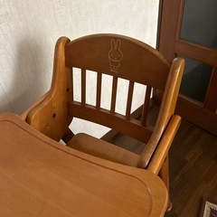 ミッフィーの子ども用椅子の画像