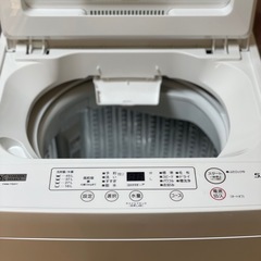 送料・設置込み可　洗濯機　5kg ヤマダ　2022年【分解クリーニング済み】の画像