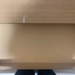デスク　幅120cm 奥行45cm コンセント穴付き　引き出し付きの画像