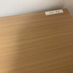 デスク　幅120cm 奥行45cm コンセント穴付き　引き出し付きの画像