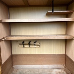 水屋箪笥　茶道具　網代扉の画像
