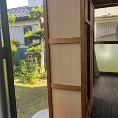 水屋箪笥　茶道具　網代扉の画像