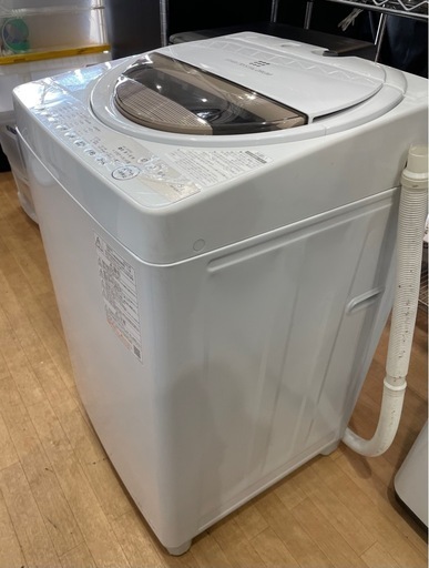 東芝 TOSHIBA AW-6GM1 6kg 22年製  洗濯機 生活家電 0719-018 □東芝/TOSHIBA□全自動洗濯機 6.0kg AW6GM1-W 白 2021年製☆埼玉発送 