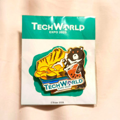 ６個セット大阪関西万博　台湾TECH WORLD テックワールド　肩掛けトートバッグ　帽子２個　 ピンバッチの画像