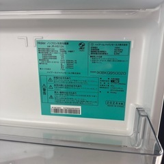 24年製❗️Haier 2ドア 冷凍冷蔵庫 120Lの画像