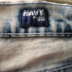 NAVYジーンズ。🏄ウォッシュ加工の画像