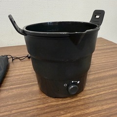 海外対応❗️thanko おひとりさま電気調理ケトル　鍋の画像