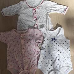 ベビー服14点まとめ売り　ロンパース 肌着、パンツ、タイツ、カーディガン等の画像